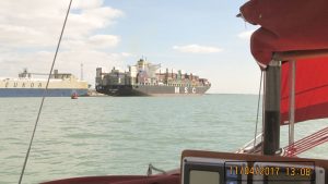 (7) Container Ship Outbound