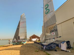 190421 a: 18 Foot Skiffs Waiting For Wind