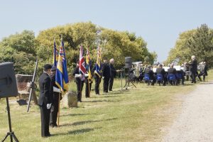 The start of the Memorial Service at the Anchor Memorial